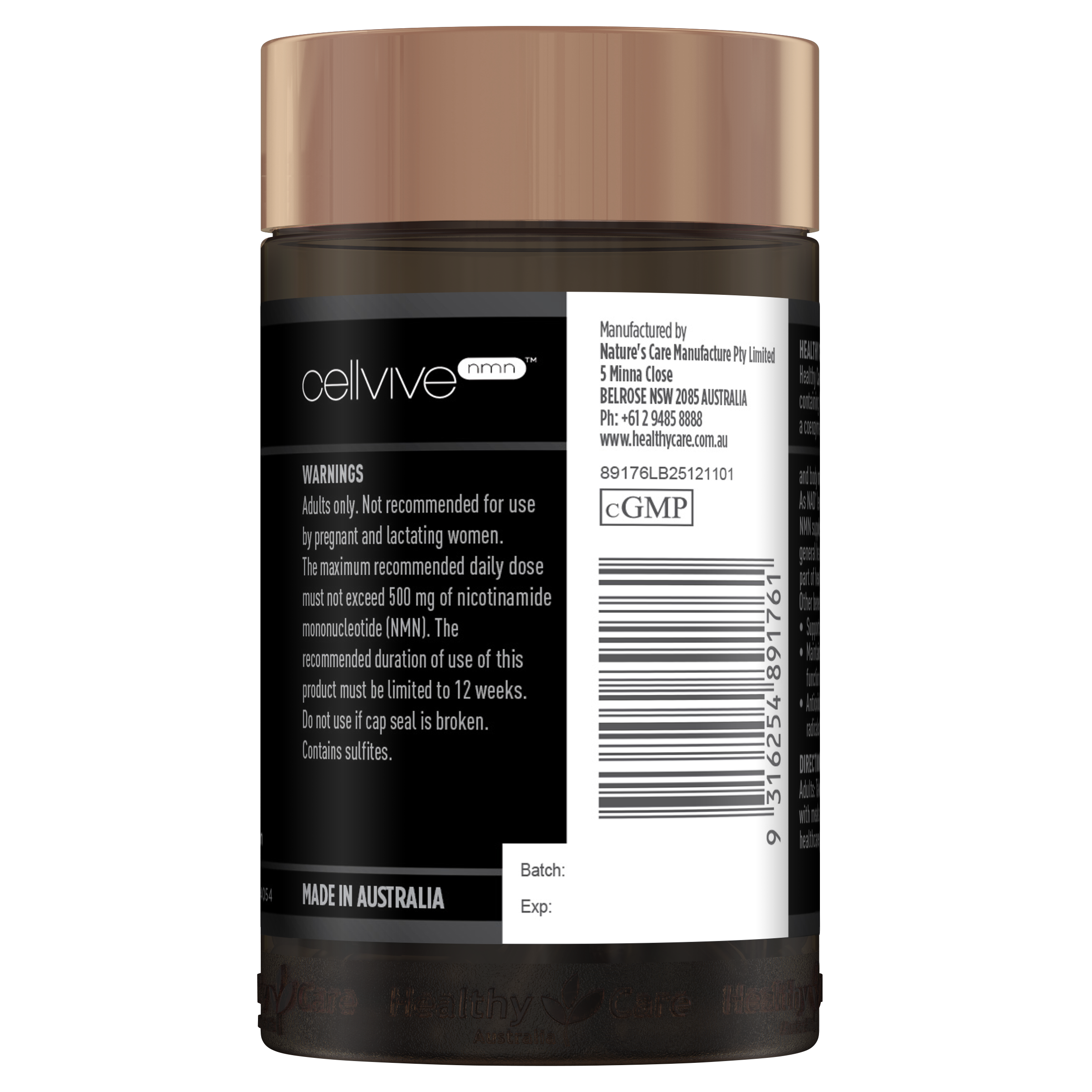 NMN 250mg 60 Hard Capsules
