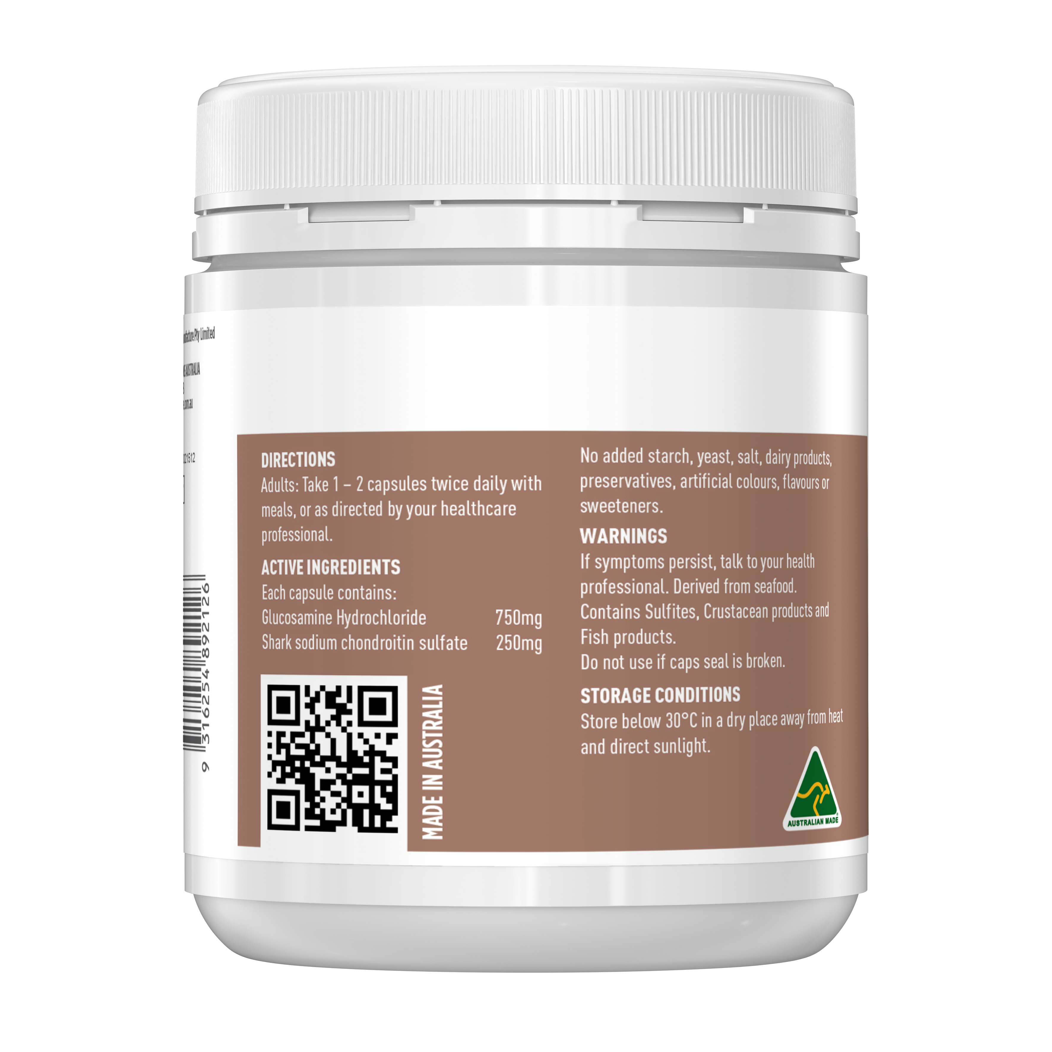 Healthy Care Super Joint & Arthritis Relief - 200 Capsules - Healthy Care Australia