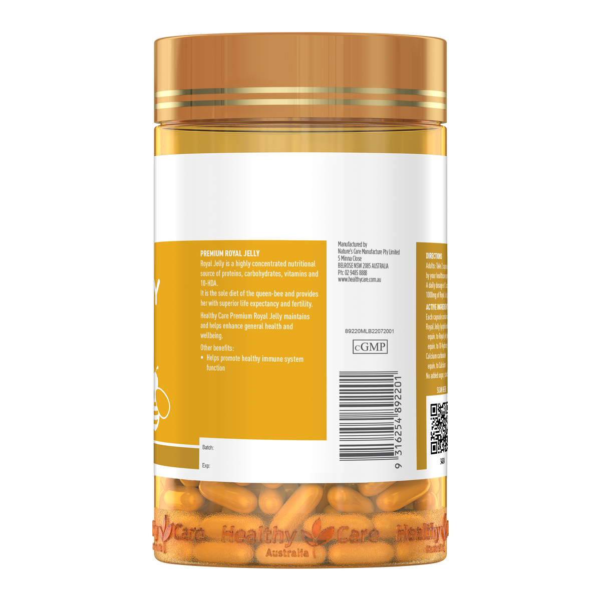 Healthy Care Premium Royal Jelly 365 Capsules