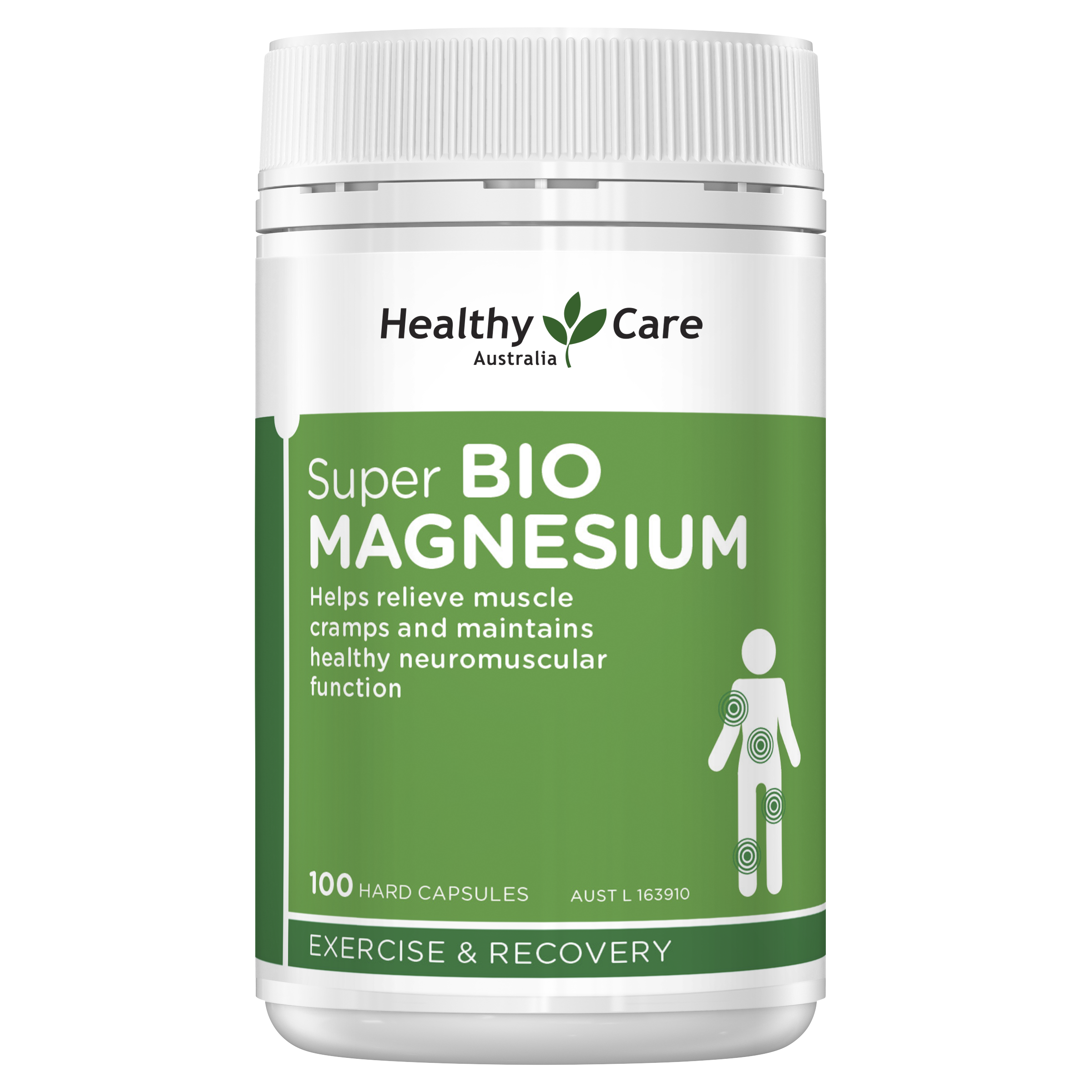 Healthy Care Super Bio Magnesium - 100 Capsules - Healthy Care Australia