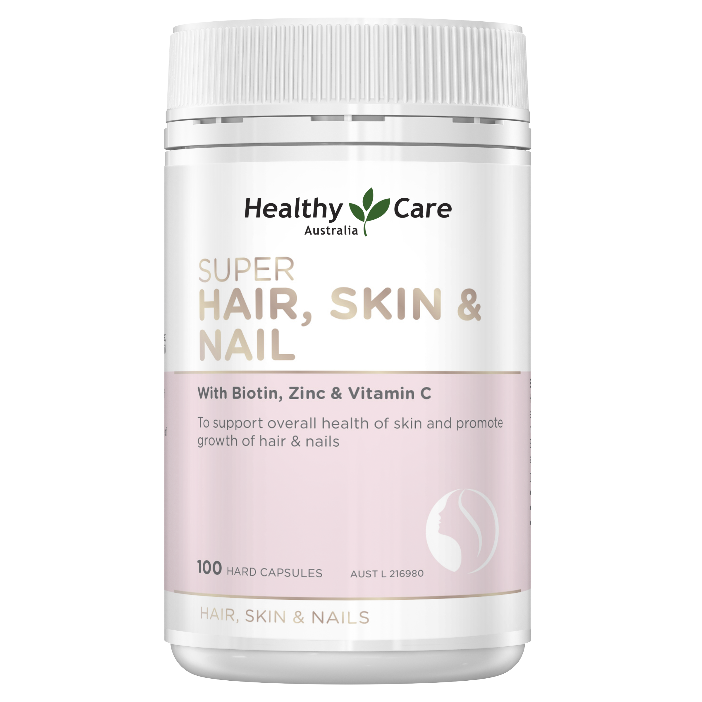Healthy Care Super Hair, Skin & Nails - 100 Capsules - Healthy Care Australia