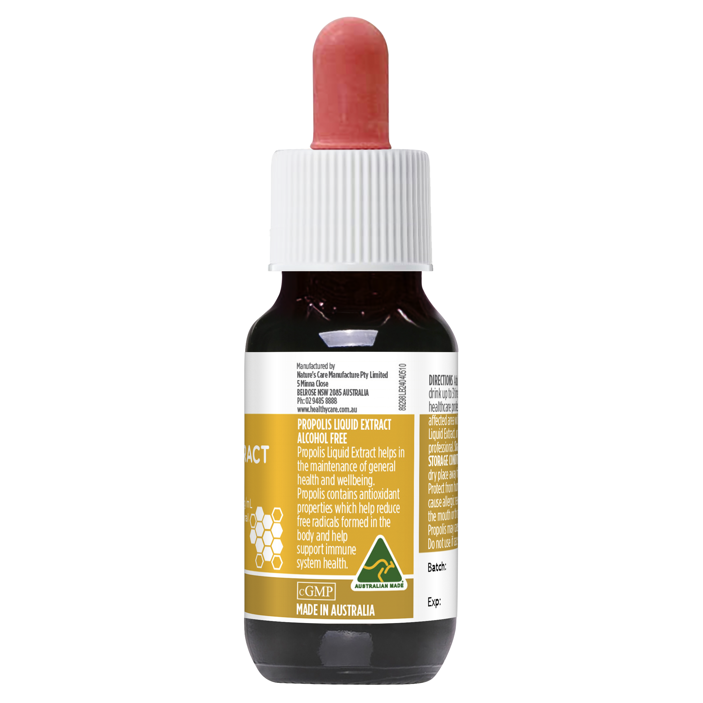 Healthy Care Propolis Liquid Extract Alcohol Free