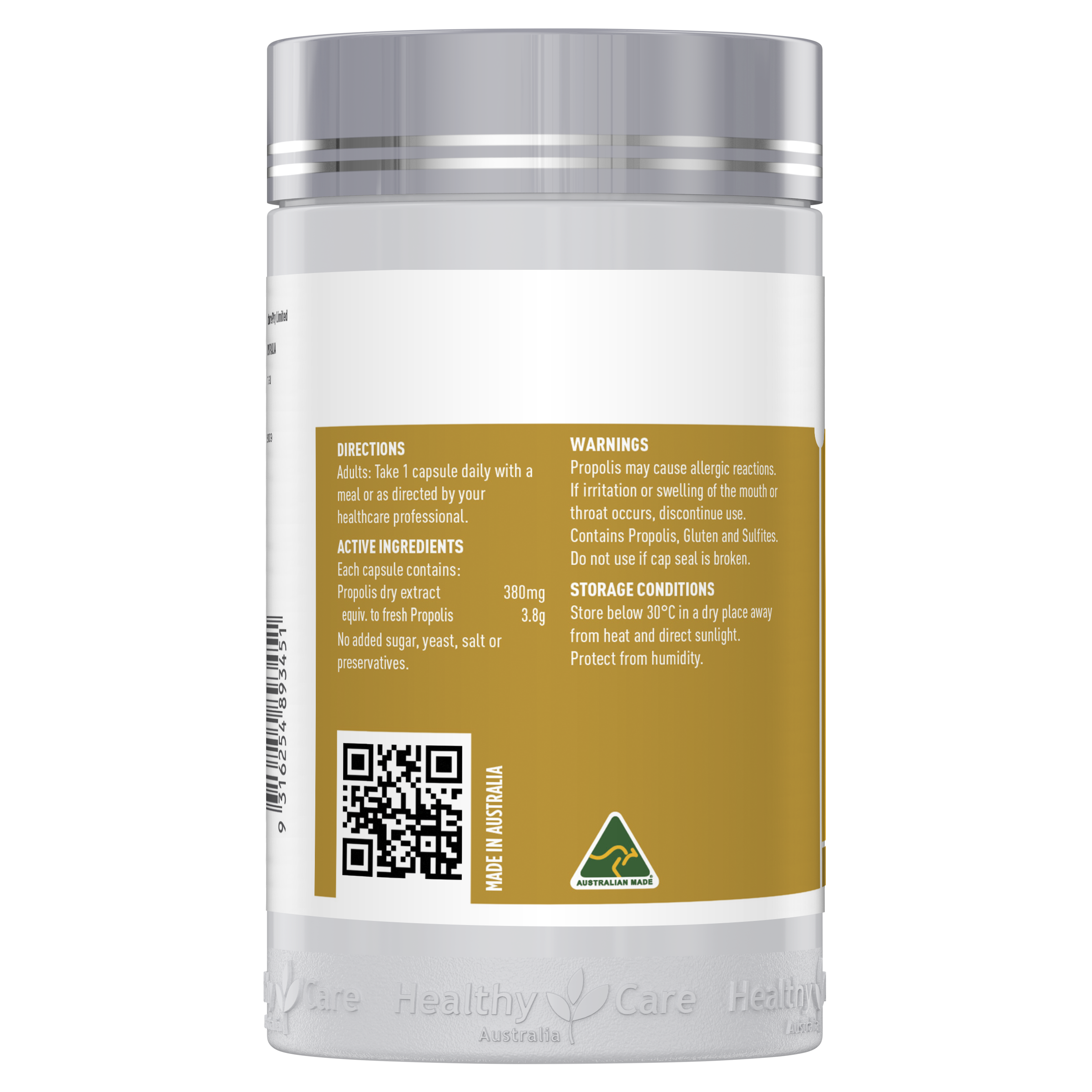 Healthy Care Propolis 3800 200 Capsules