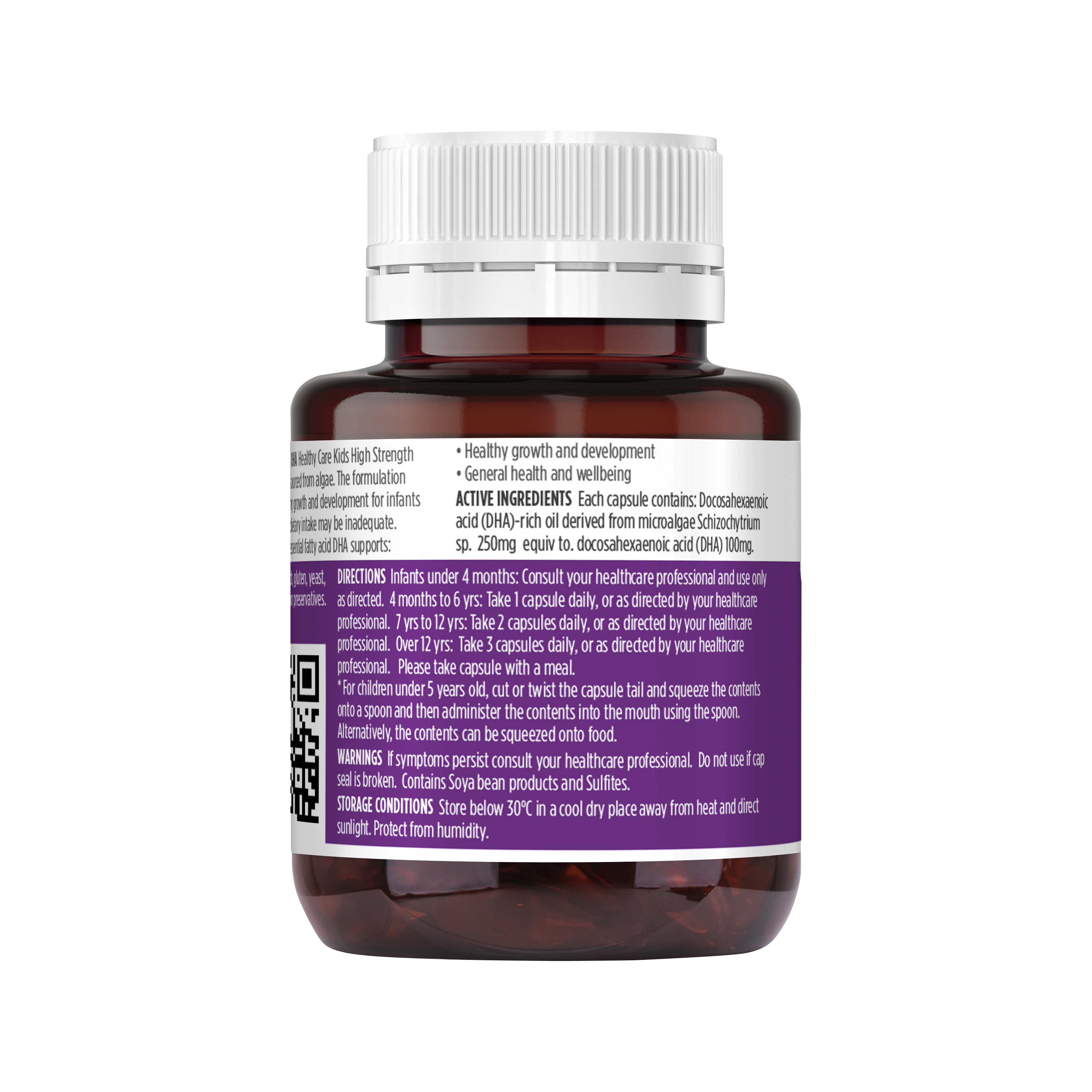 Healthy Care Kids High Strength DHA 60 Capsules