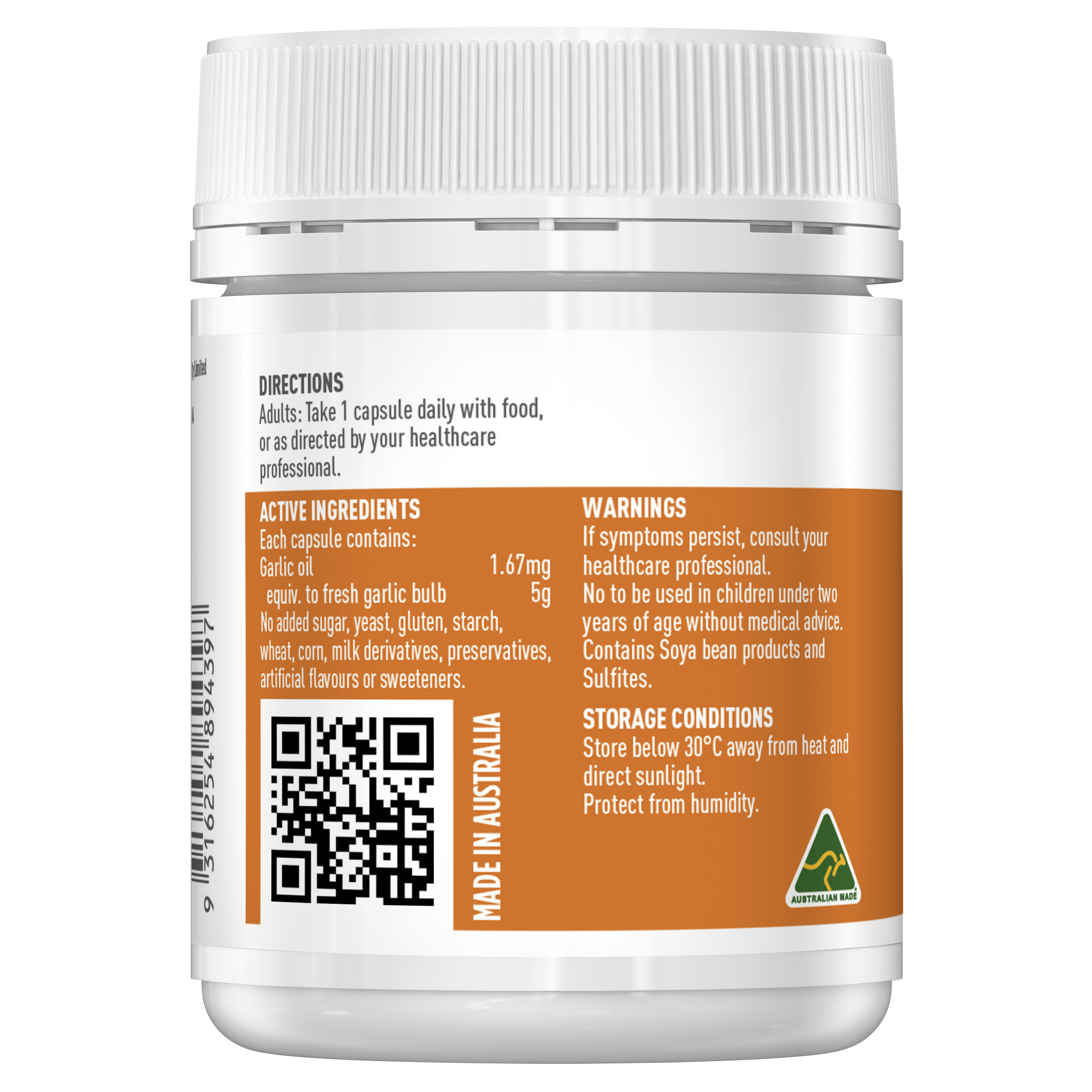 Healthy Care High Strength Garlic Oil 5000 150 Capsules - Healthy Care Australia