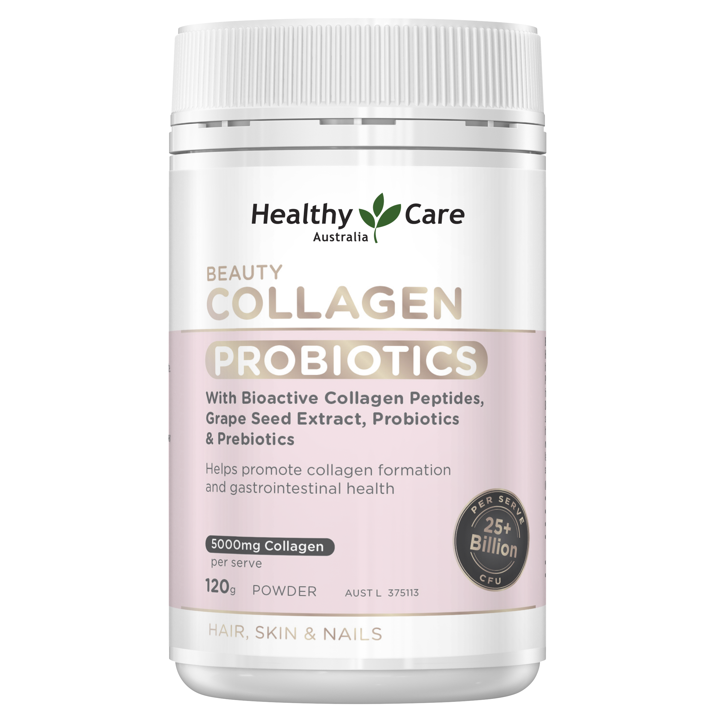 Healthy Care Beauty Collagen Probiotics 120g - Healthy Care Australia
