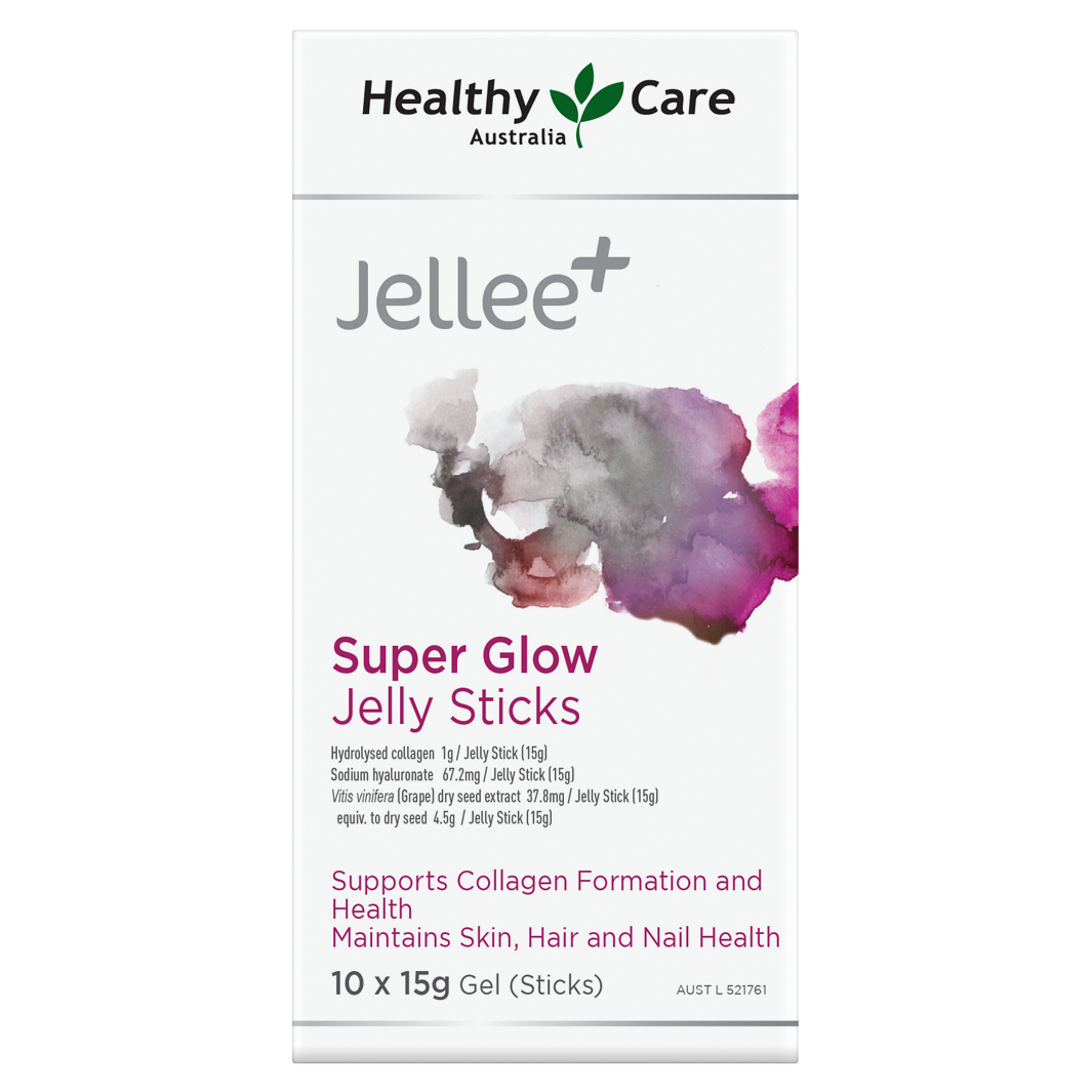 Healthy Care Jellee+ Super Glow Jelly Sticks 10*15g Sticks