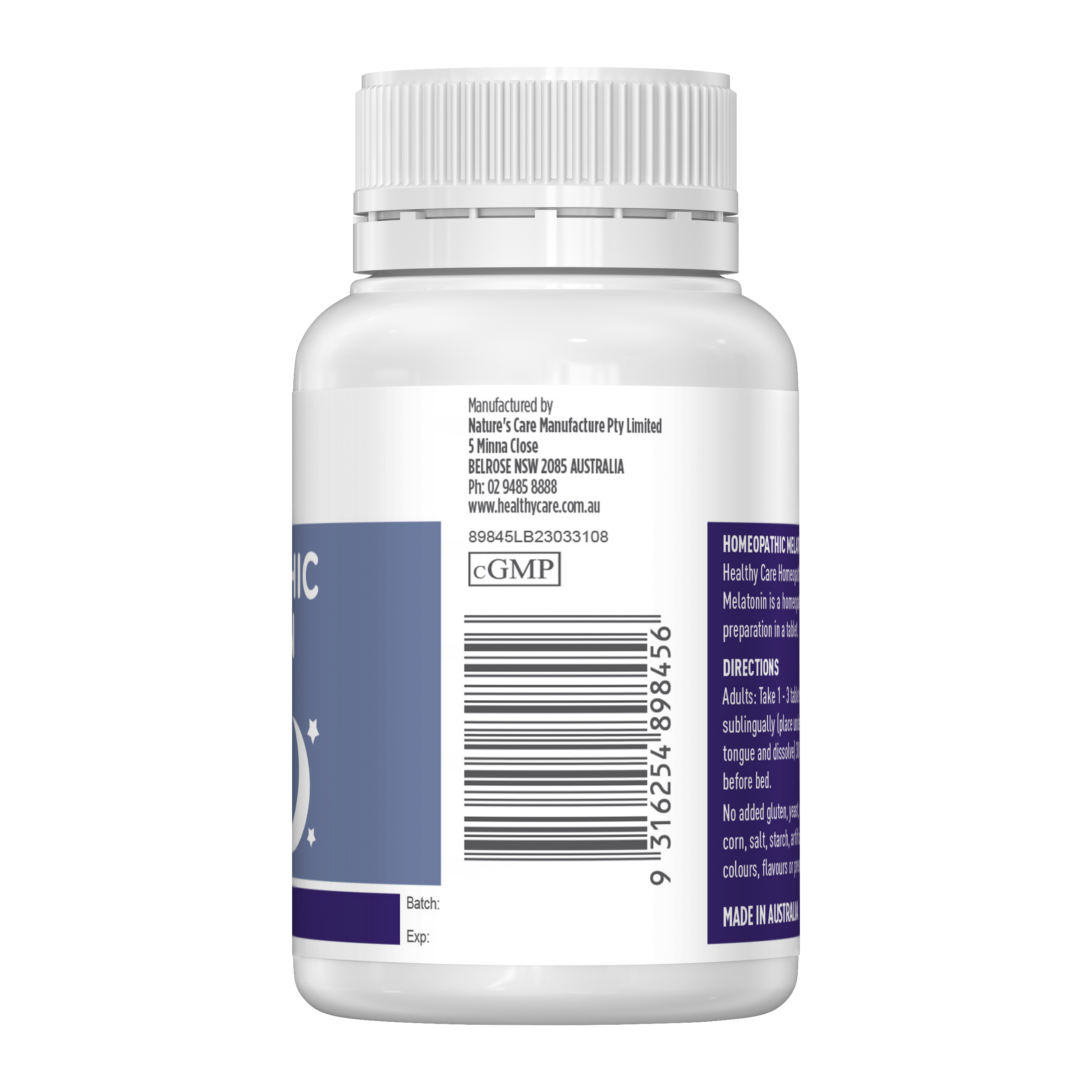 Healthy Care Homeopathic Melatonin 90 Tablets