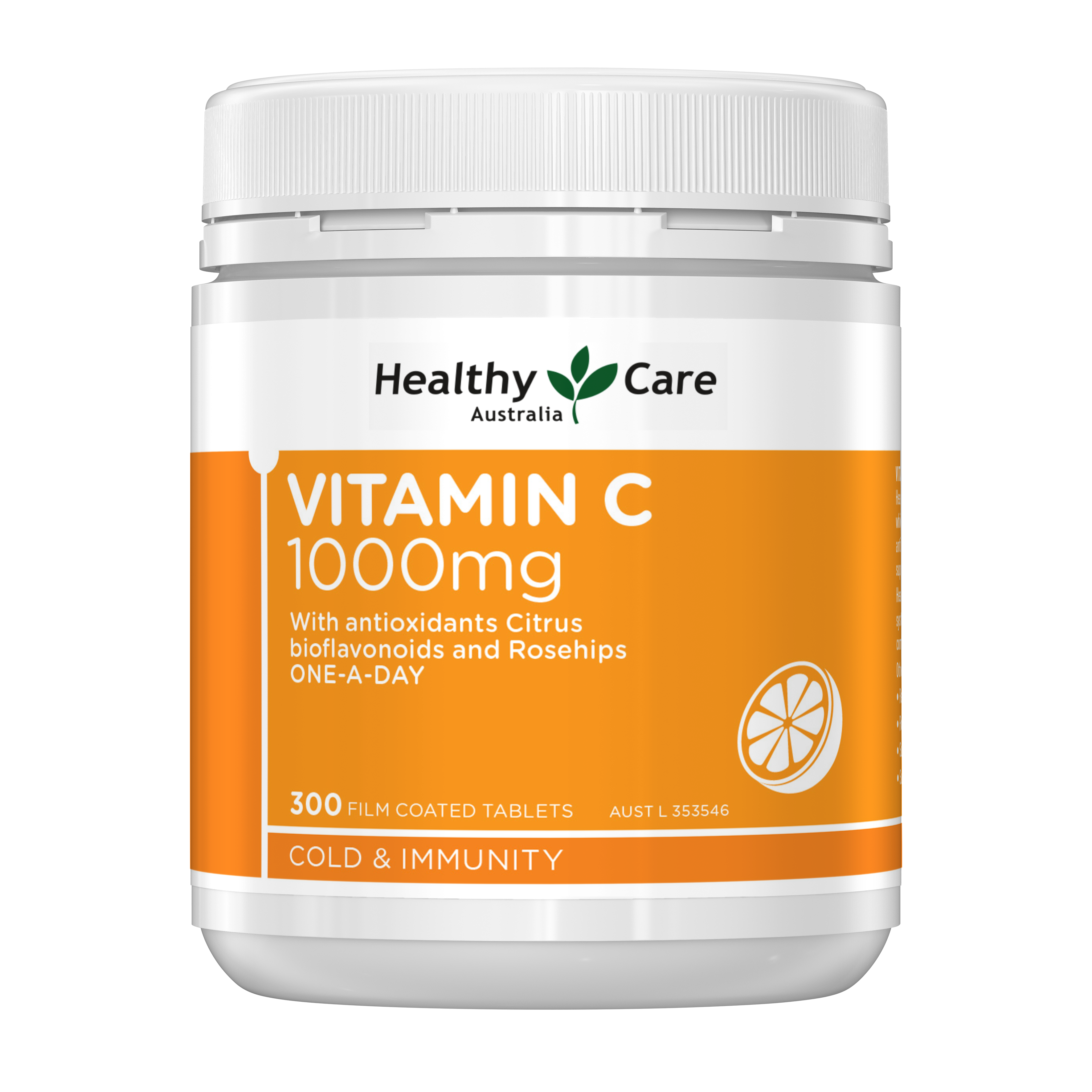 Healthy Care Vitamin C 1000mg 1-A-Day 300 Film Coated Tablets