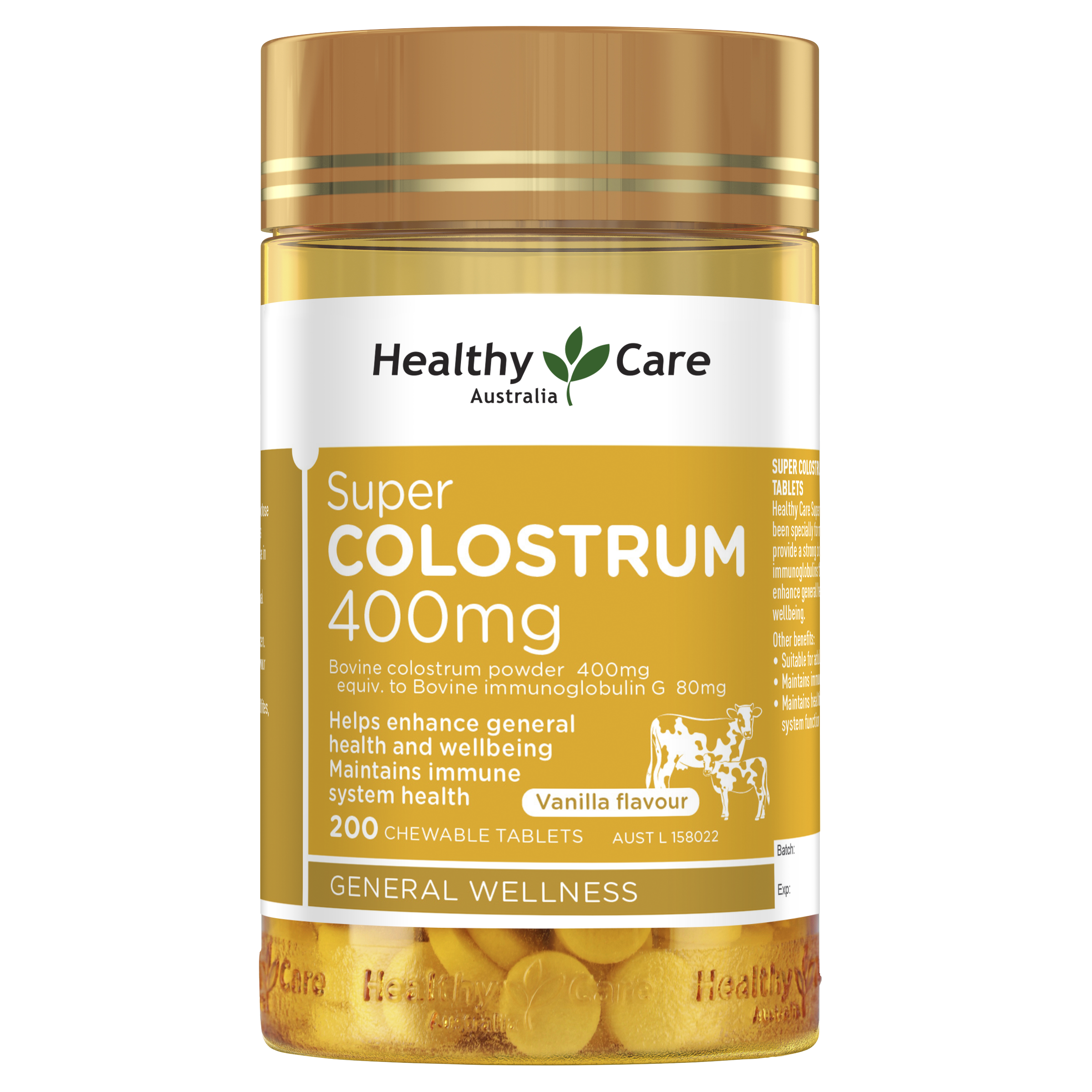 Healthy Care Super Colostrum 400mg 200 Tablets