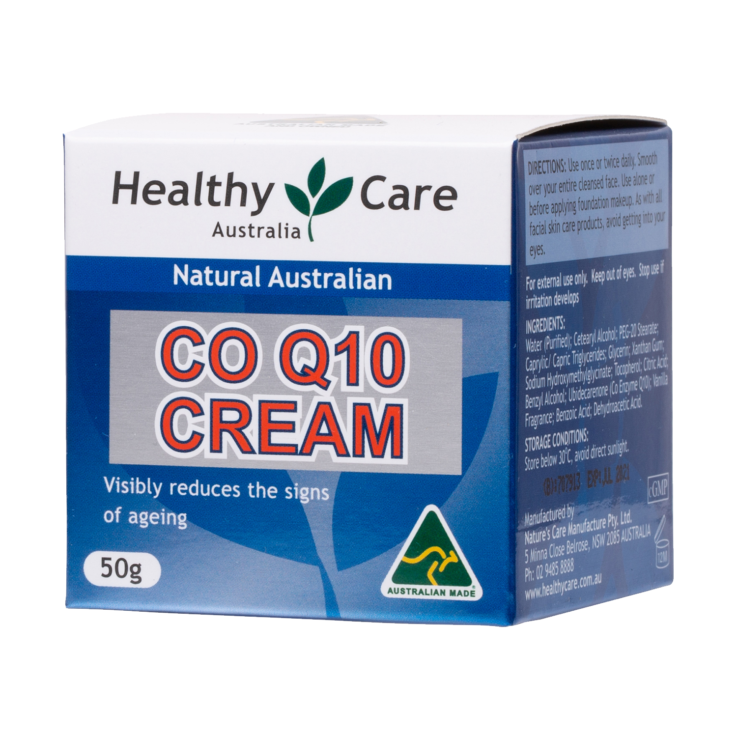 CoQ10 Cream 50g (in box packaging)-Lotion & Moisturizer-Healthy Care Australia
