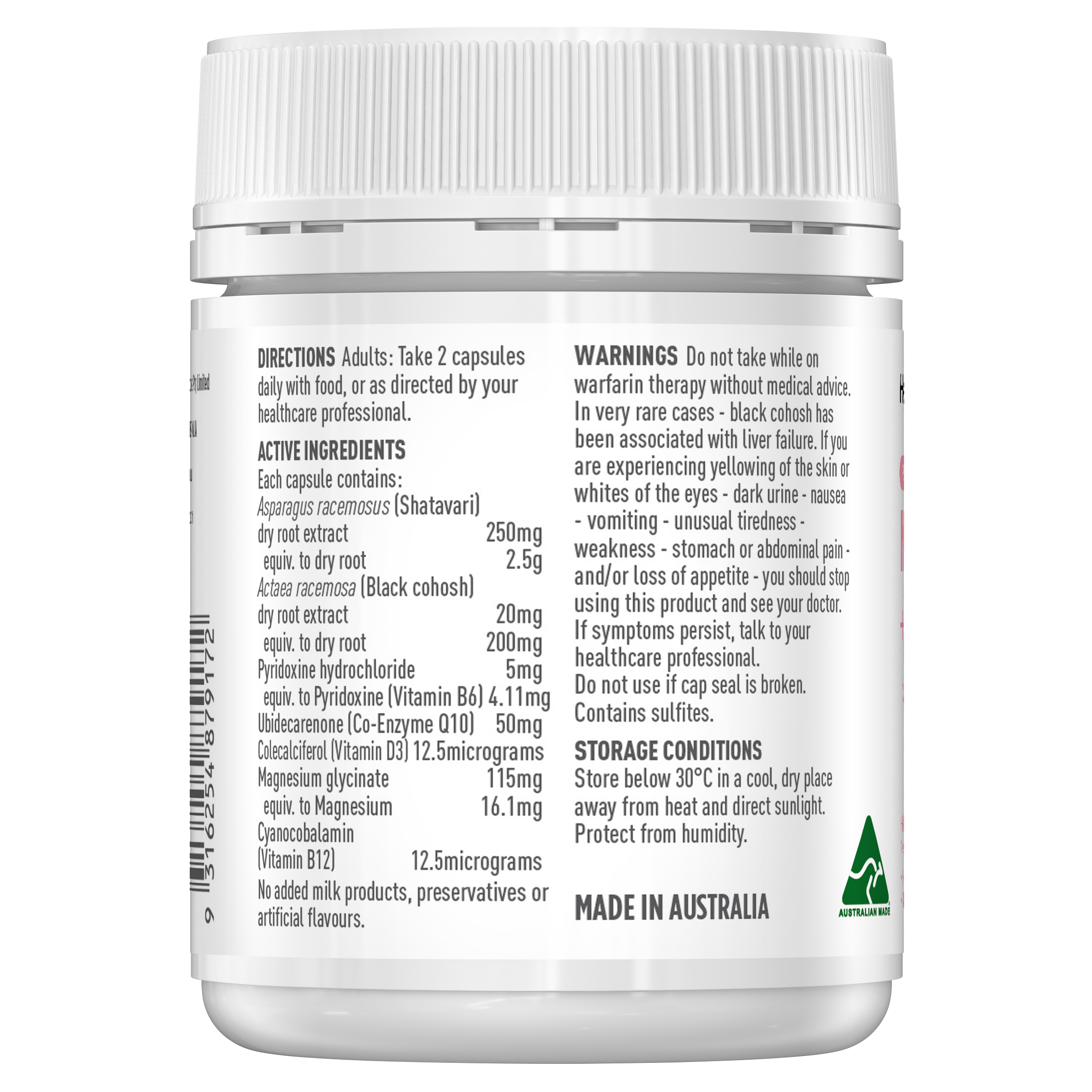 Healthy Care Plus Menopause+Q10 60 Capsules