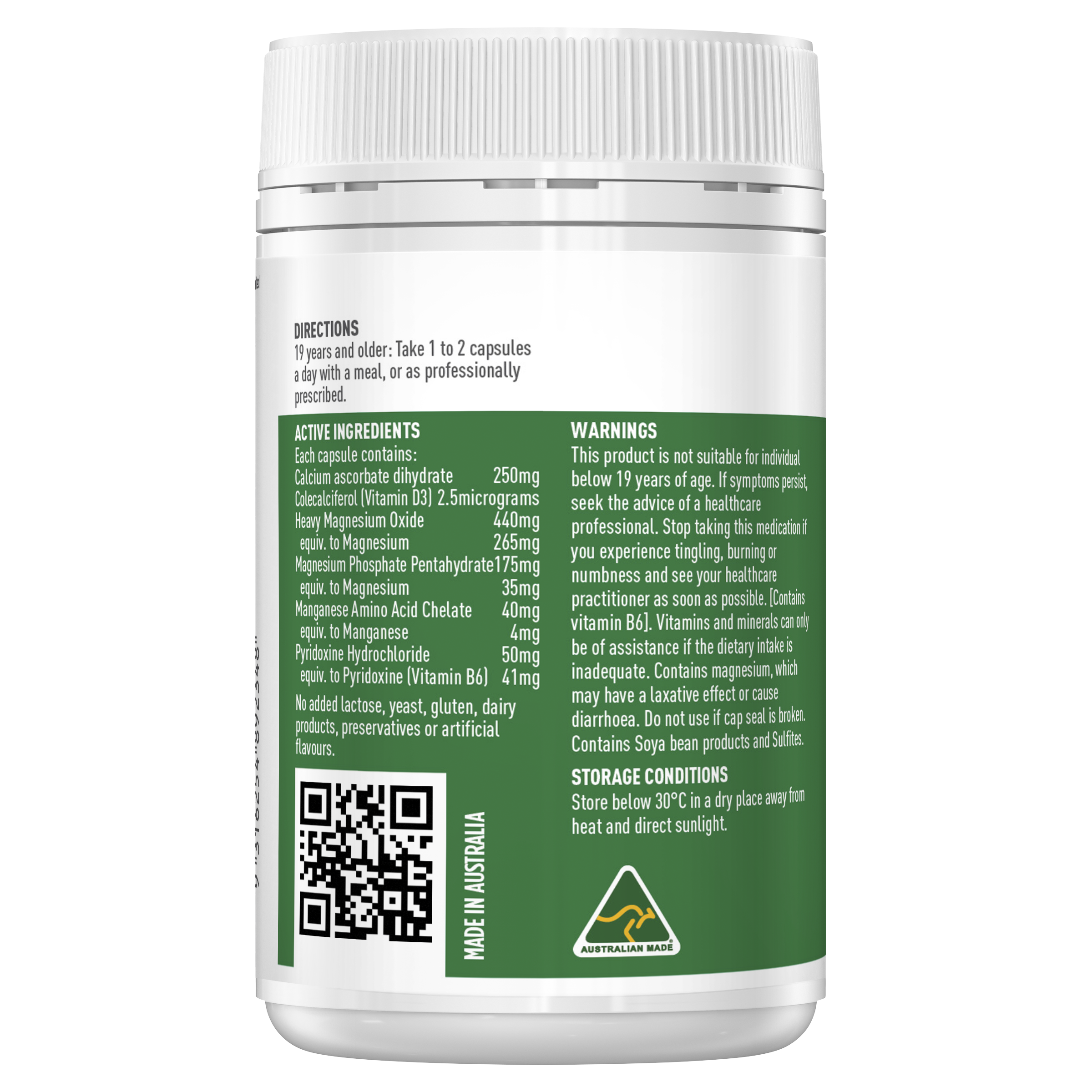 Healthy Care Super Bio Magnesium - 100 Capsules - Healthy Care Australia