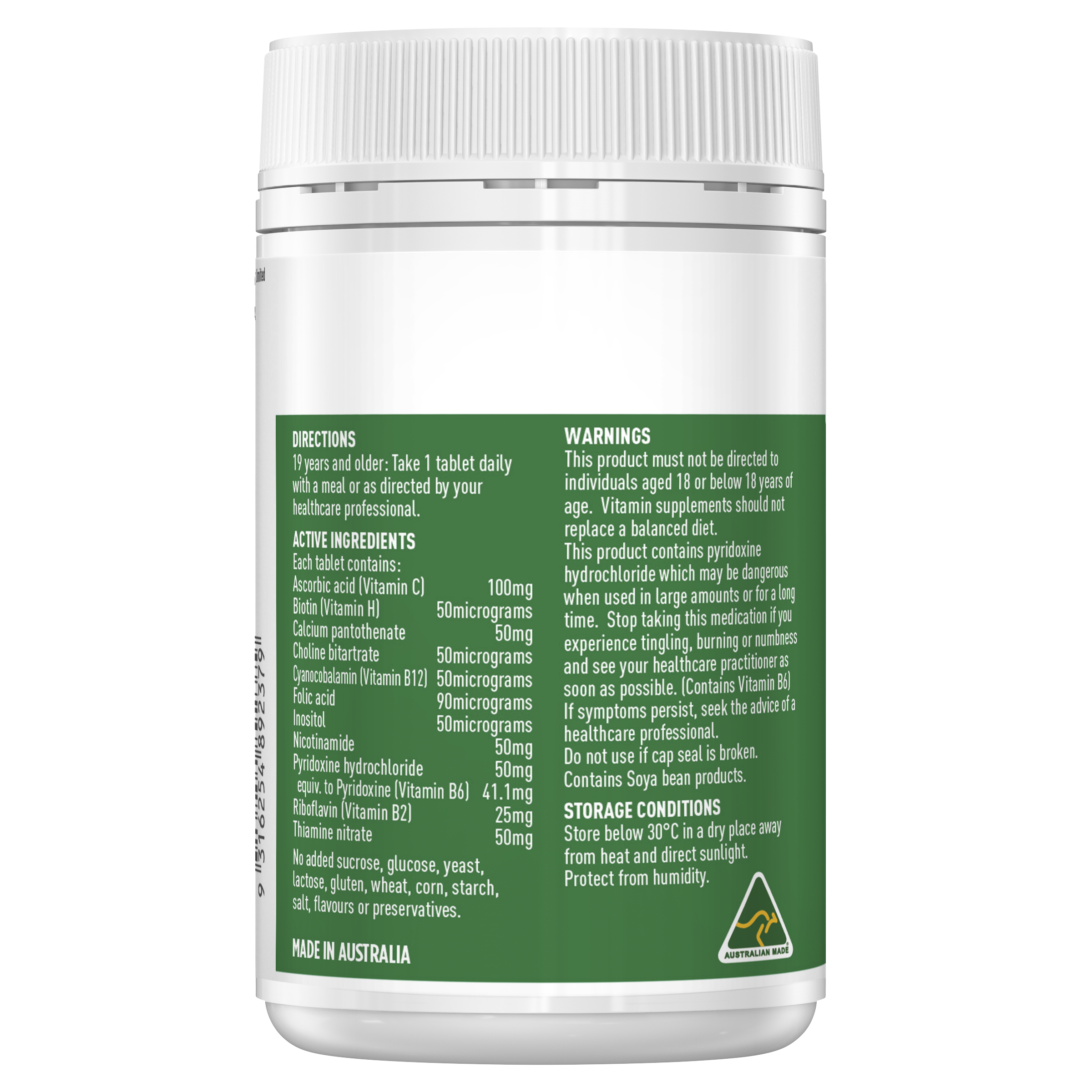 Healthy Care Mega B Energy Booster  200 Tablets