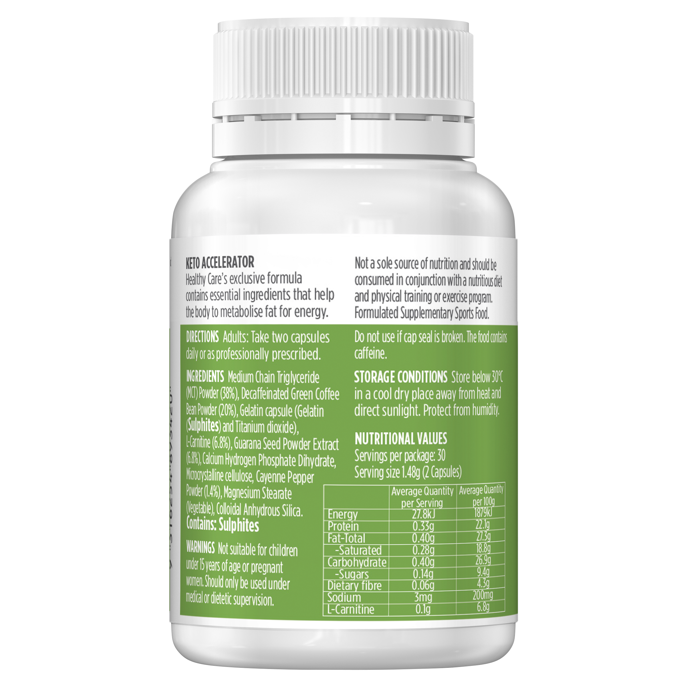 Healthy Care Keto Accelerator 60 Capsules