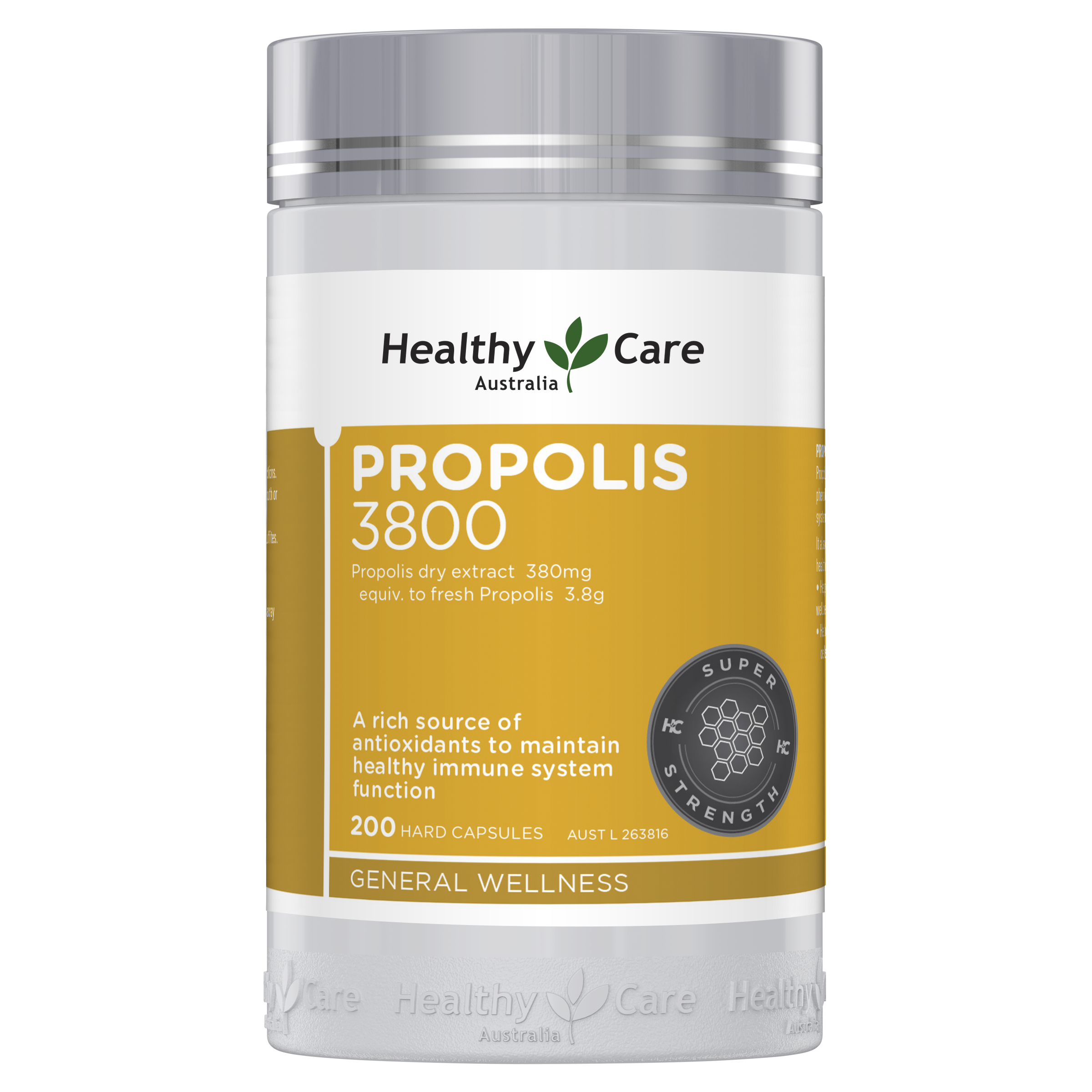 Healthy Care Propolis 3800  200 Capsules
