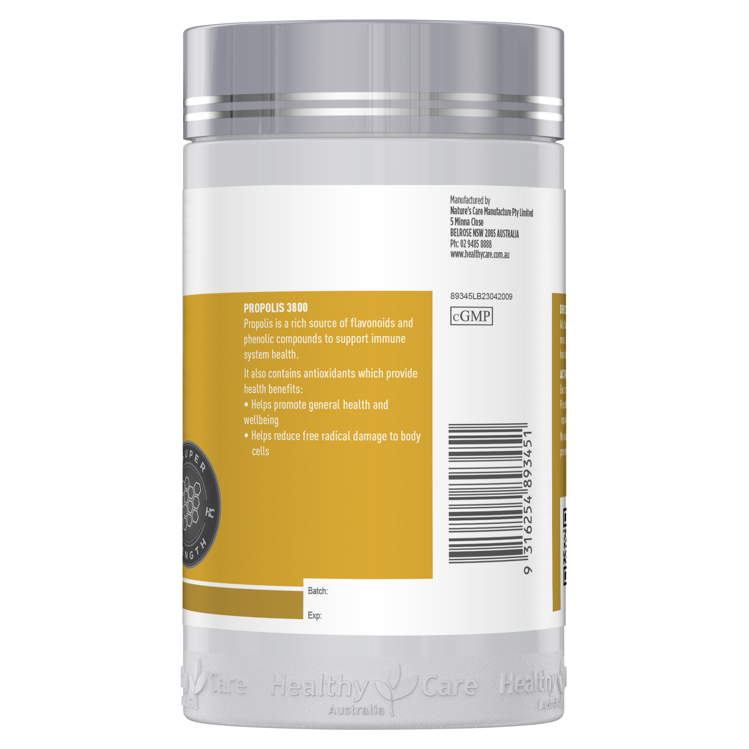 Healthy Care Propolis 3800  200 Capsules