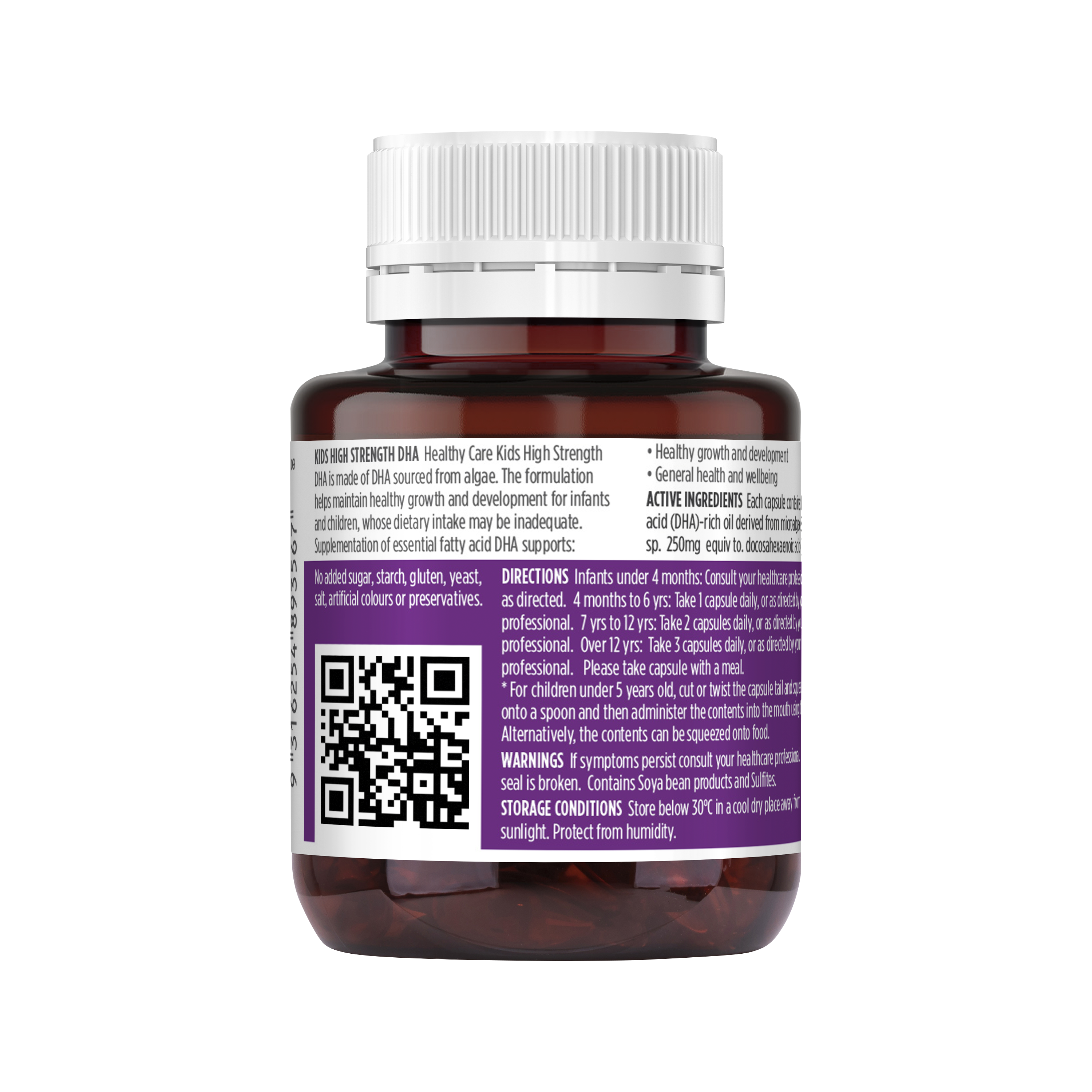 Healthy Care Kids High Strength DHA  60 Capsules