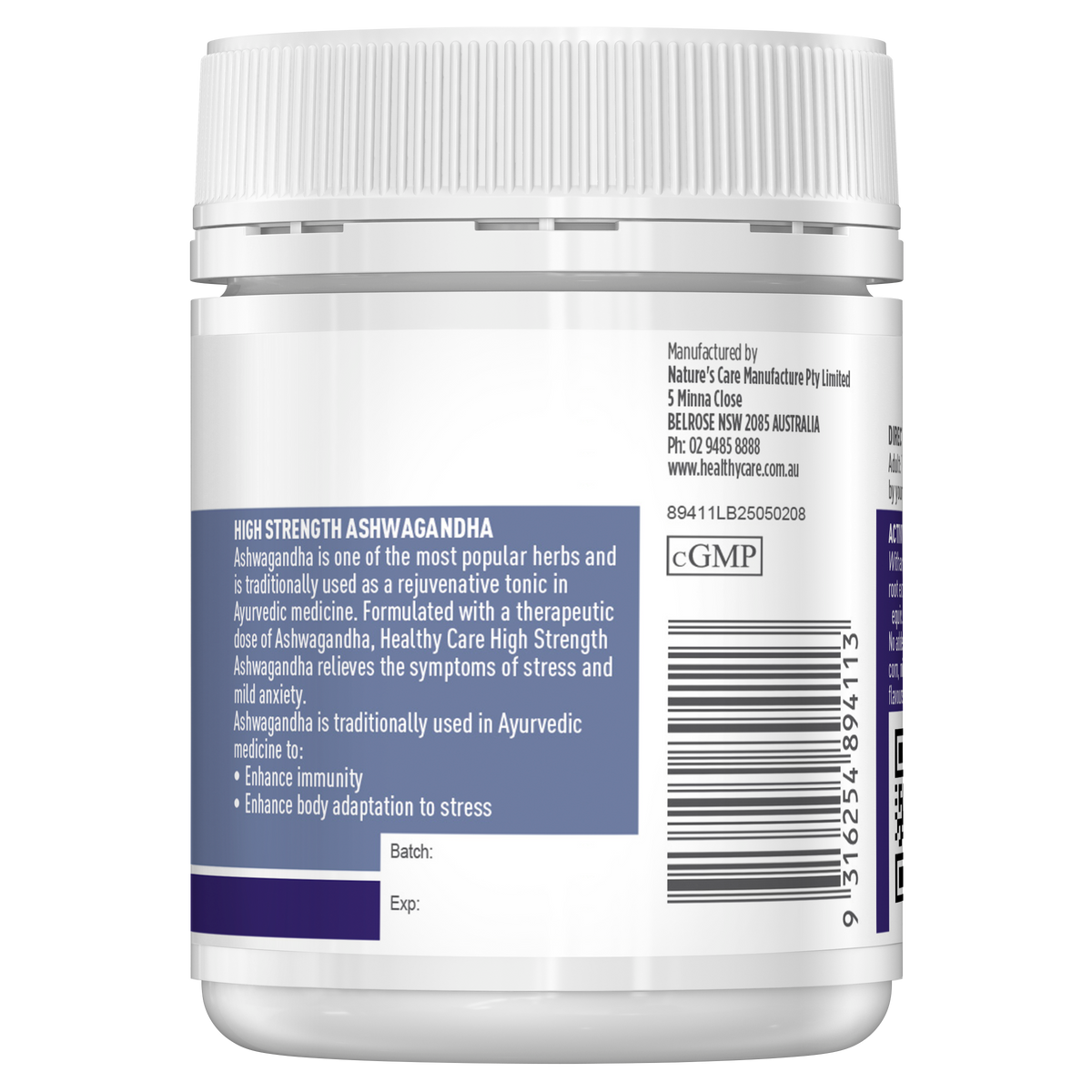 Healthy Care High Strength Ashwagandha 60 Tablets
