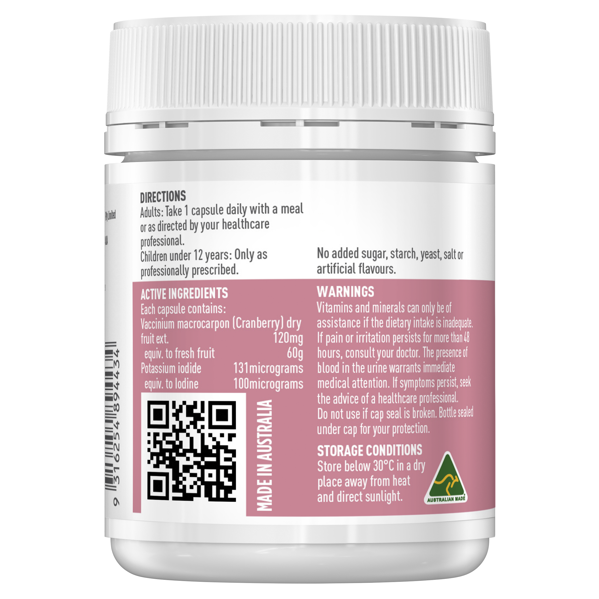 Healthy Care Ultimate Strength Cranberry 60000mg - 60 capsules - Healthy Care Australia