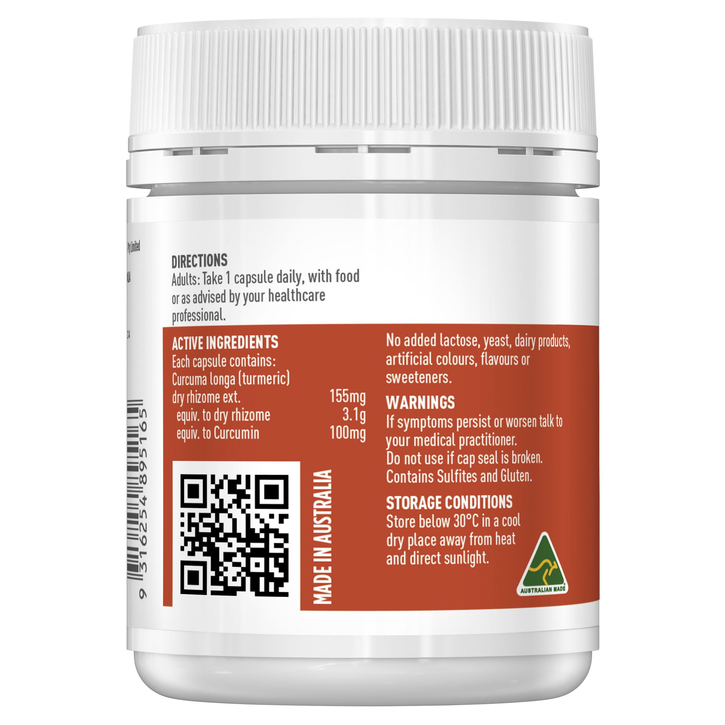 Healthy Care Super Strength Bio Turmeric 3100 - 100 Capsules - Healthy Care Australia